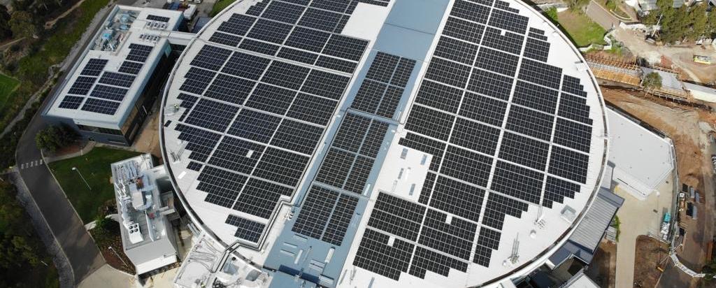 ANSTO's Australian Synchrotron solar panels